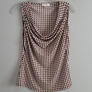 Calvin Klein shell tank top drape neck Medium